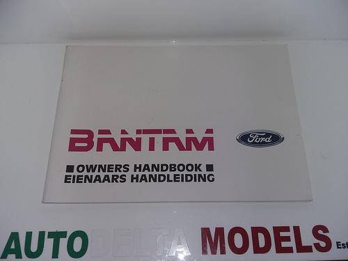 FORD BANTAM OWNERS MANUAL  * FREE SHIPPING IN SA *